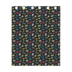 Video Game Gadgets Pattern Print Curtain