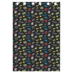 Video Game Gadgets Pattern Print Curtain