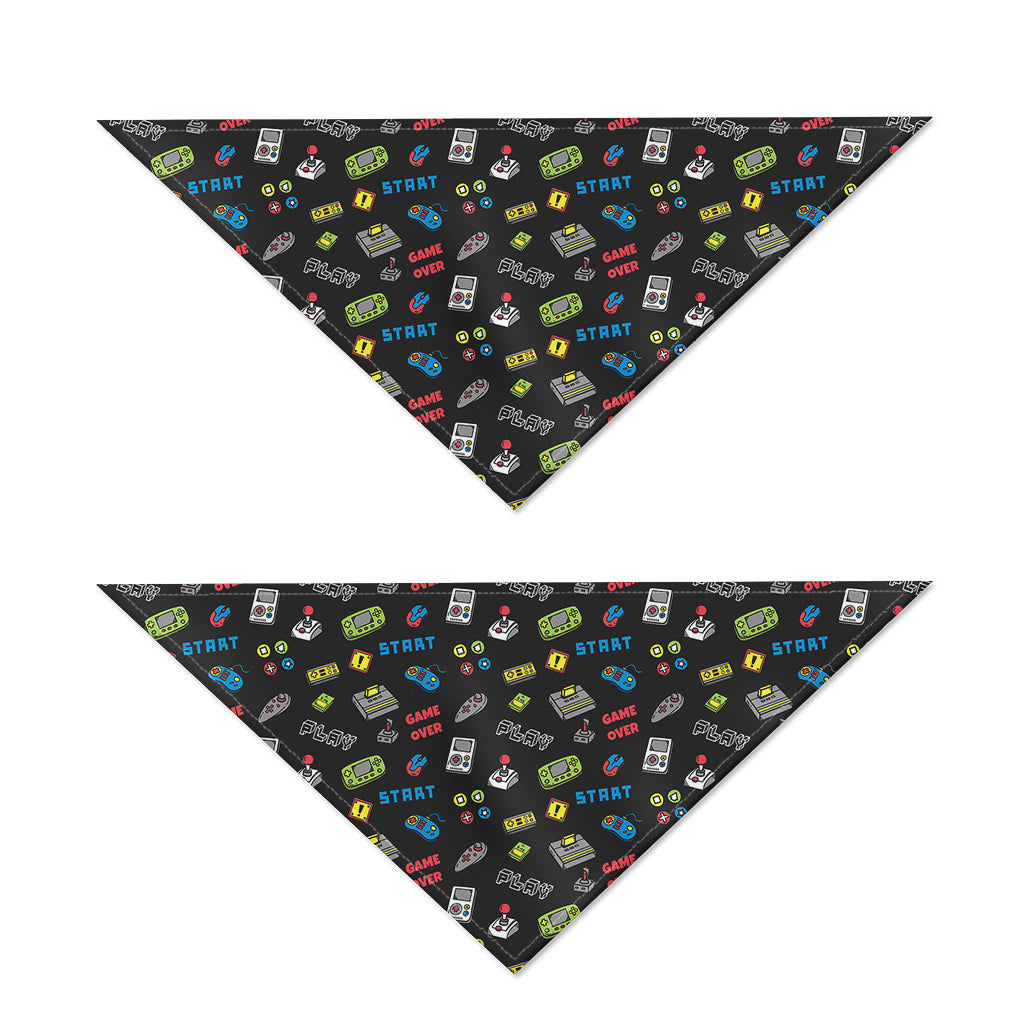 Video Game Gadgets Pattern Print Dog Bandana