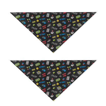 Video Game Gadgets Pattern Print Dog Bandana