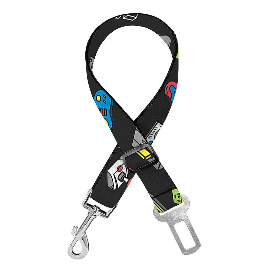 Video Game Gadgets Pattern Print Dog Seat Belt