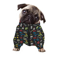 Video Game Gadgets Pattern Print Dog Zip Up Jacket