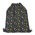 Video Game Gadgets Pattern Print Drawstring Bag