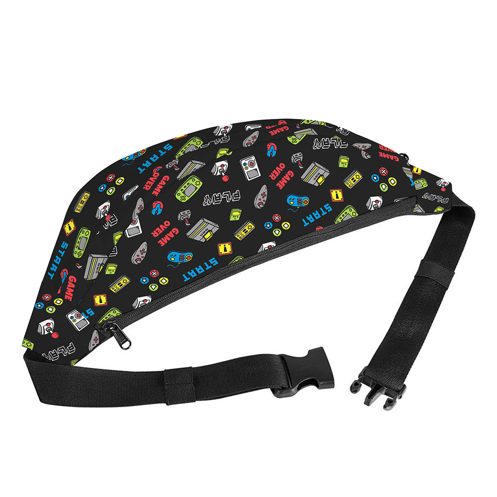 Video Game Gadgets Pattern Print Fanny Pack