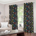 Video Game Gadgets Pattern Print Grommet Curtains