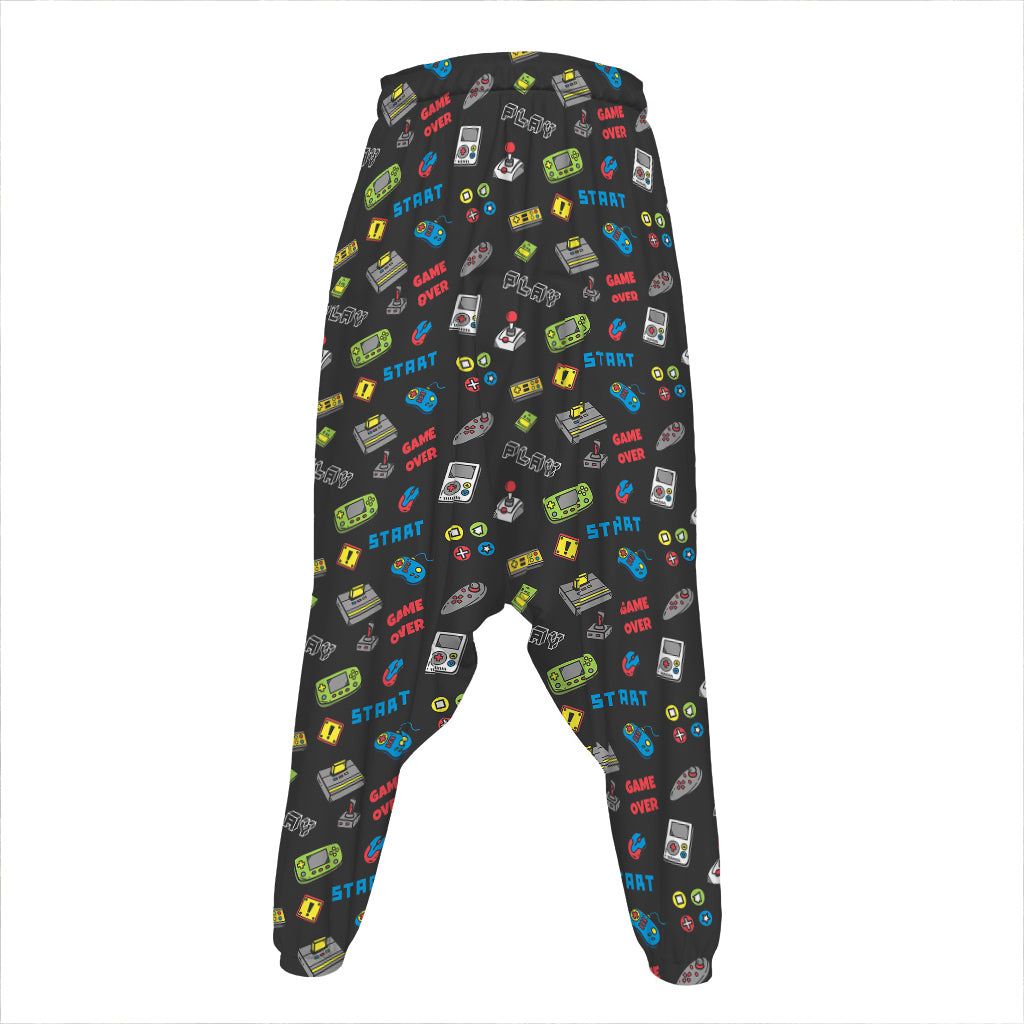 Video Game Gadgets Pattern Print Hammer Pants