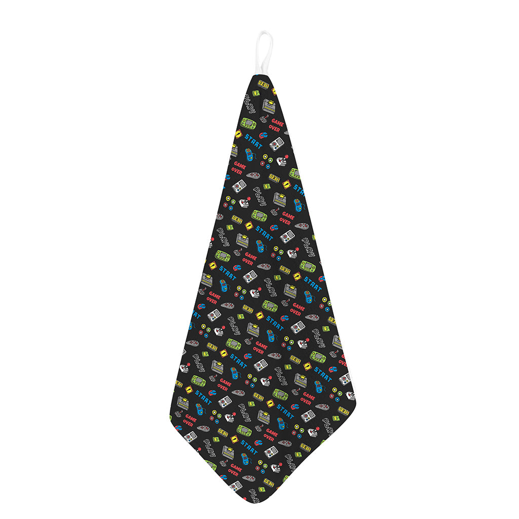 Video Game Gadgets Pattern Print Hand Towel