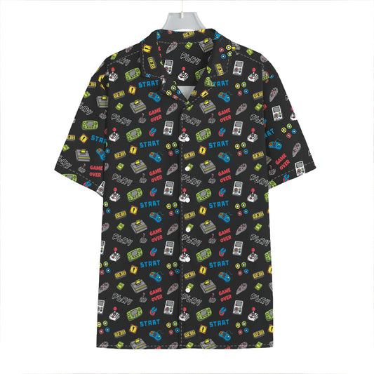 Video Game Gadgets Pattern Print Hawaiian Shirt