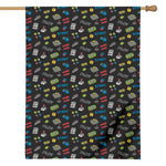 Video Game Gadgets Pattern Print House Flag