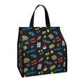 Video Game Gadgets Pattern Print Insulated Lunch Tote