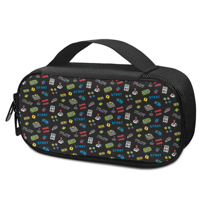 Video Game Gadgets Pattern Print Insulin Cooler Travel Case