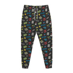 Video Game Gadgets Pattern Print Jogger Pants