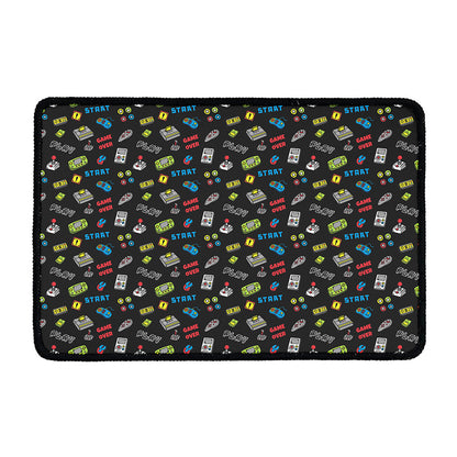 Video Game Gadgets Pattern Print Kitchen Mat