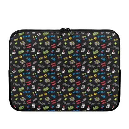 Video Game Gadgets Pattern Print Laptop Sleeve