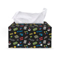 Video Game Gadgets Pattern Print Leather Tissue Box Cover