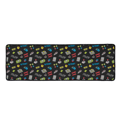 Video Game Gadgets Pattern Print Long Kitchen Mat