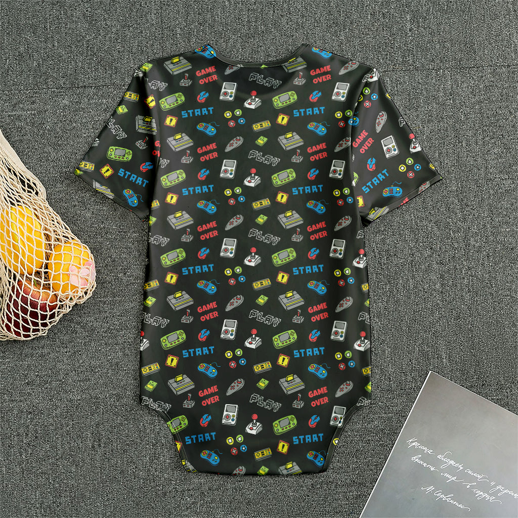 Video Game Gadgets Pattern Print Men's Bodysuit