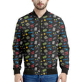Video Game Gadgets Pattern Print Men's Bomber Jacket