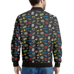 Video Game Gadgets Pattern Print Men's Bomber Jacket