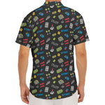 Video Game Gadgets Pattern Print Men's Deep V-Neck Shirt