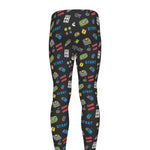 Video Game Gadgets Pattern Print Men's leggings