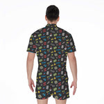Video Game Gadgets Pattern Print Men's Rompers
