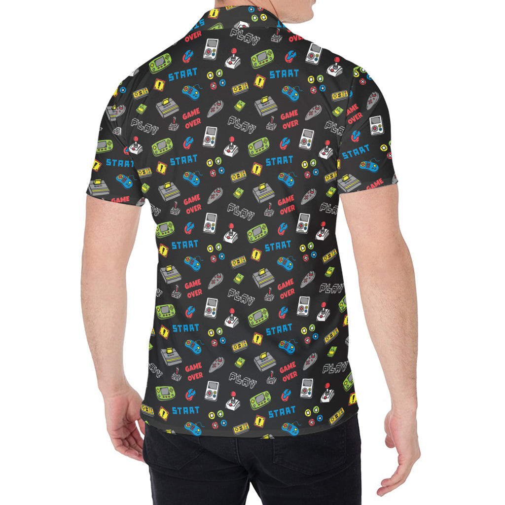 Video Game Gadgets Pattern Print Men's Shirt