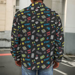 Video Game Gadgets Pattern Print Men's Shirt Jacket