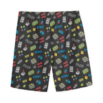 Video Game Gadgets Pattern Print Men's Sports Shorts
