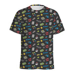 Video Game Gadgets Pattern Print Men's Sports T-Shirt