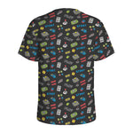 Video Game Gadgets Pattern Print Men's Sports T-Shirt