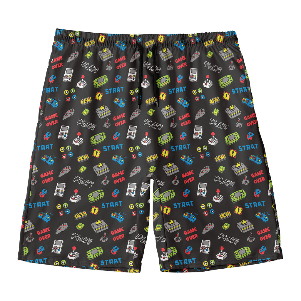 Video Game Gadgets Pattern Print Men's Swim Trunks