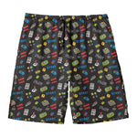 Video Game Gadgets Pattern Print Men's Swim Trunks