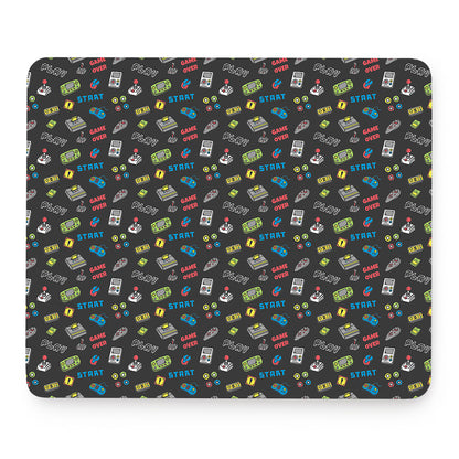 Video Game Gadgets Pattern Print Mouse Pad
