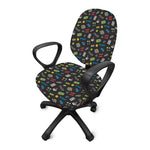 Video Game Gadgets Pattern Print Office Chair Cover