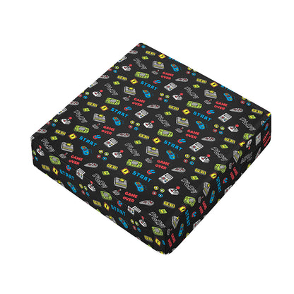 Video Game Gadgets Pattern Print Outdoor Seat Cushion Cover