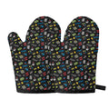Video Game Gadgets Pattern Print Oven Mitts