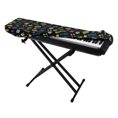 Video Game Gadgets Pattern Print Piano Keyboard Cover