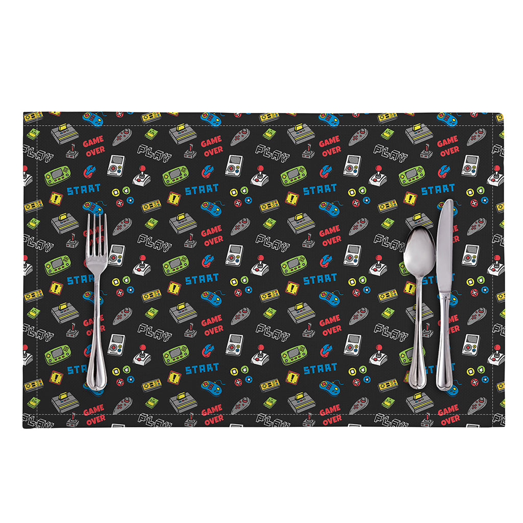 Video Game Gadgets Pattern Print Placemat