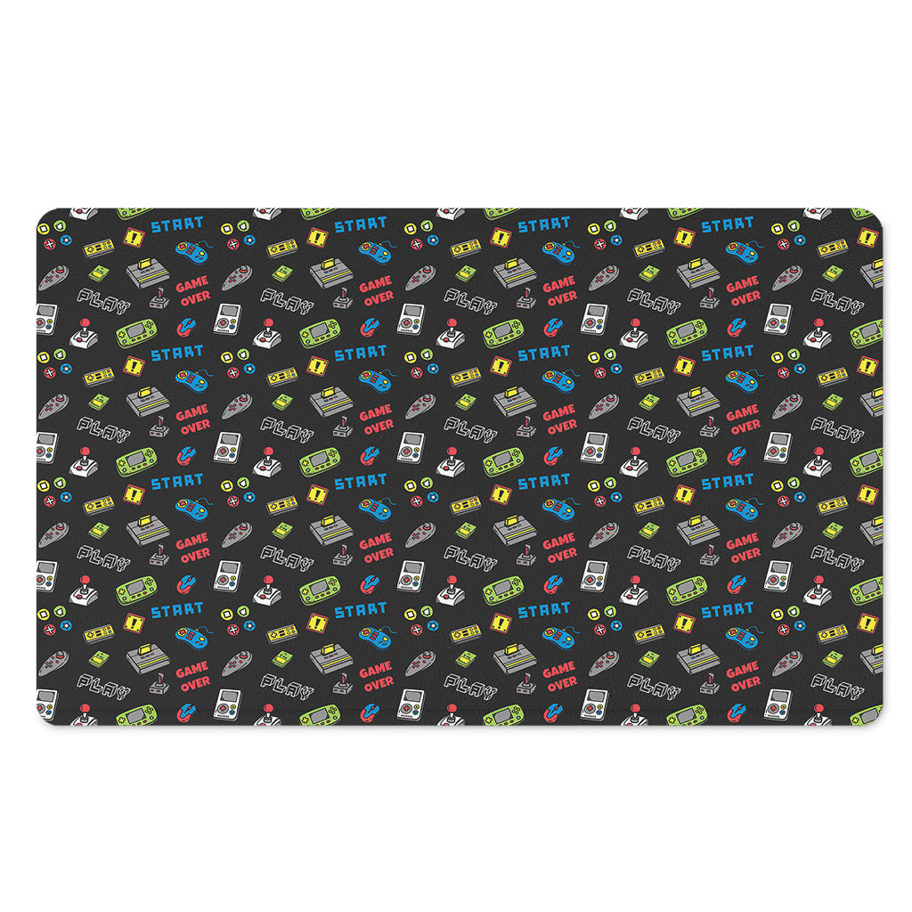 Video Game Gadgets Pattern Print Polyester Doormat