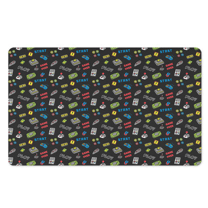 Video Game Gadgets Pattern Print Polyester Doormat