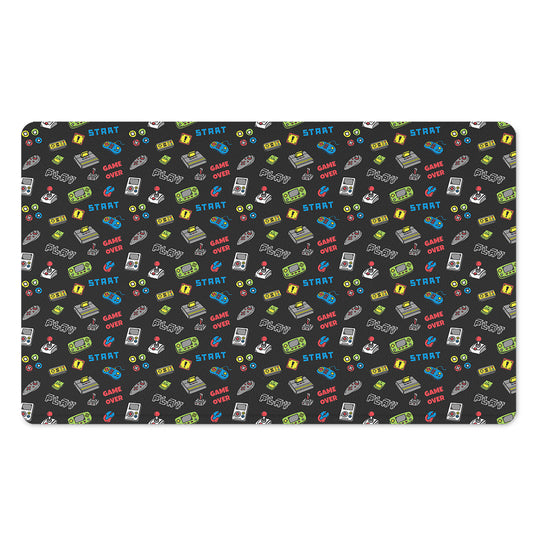 Video Game Gadgets Pattern Print Polyester Doormat