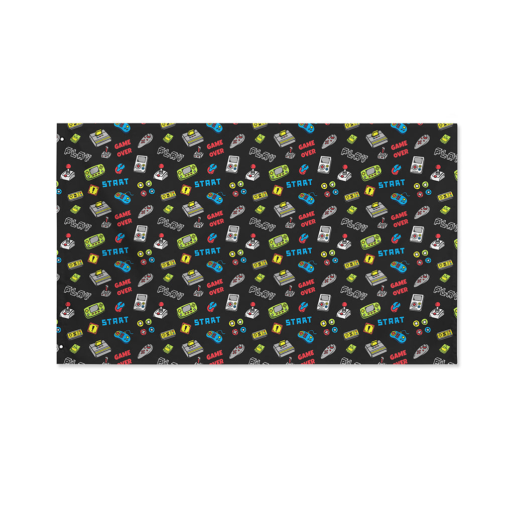 Video Game Gadgets Pattern Print Polyester Flag