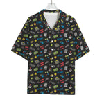 Video Game Gadgets Pattern Print Rayon Hawaiian Shirt