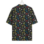 Video Game Gadgets Pattern Print Rayon Hawaiian Shirt