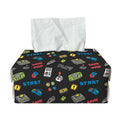 Video Game Gadgets Pattern Print Rectangle Tissue Box Cover