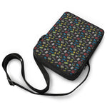 Video Game Gadgets Pattern Print Rectangular Crossbody Bag