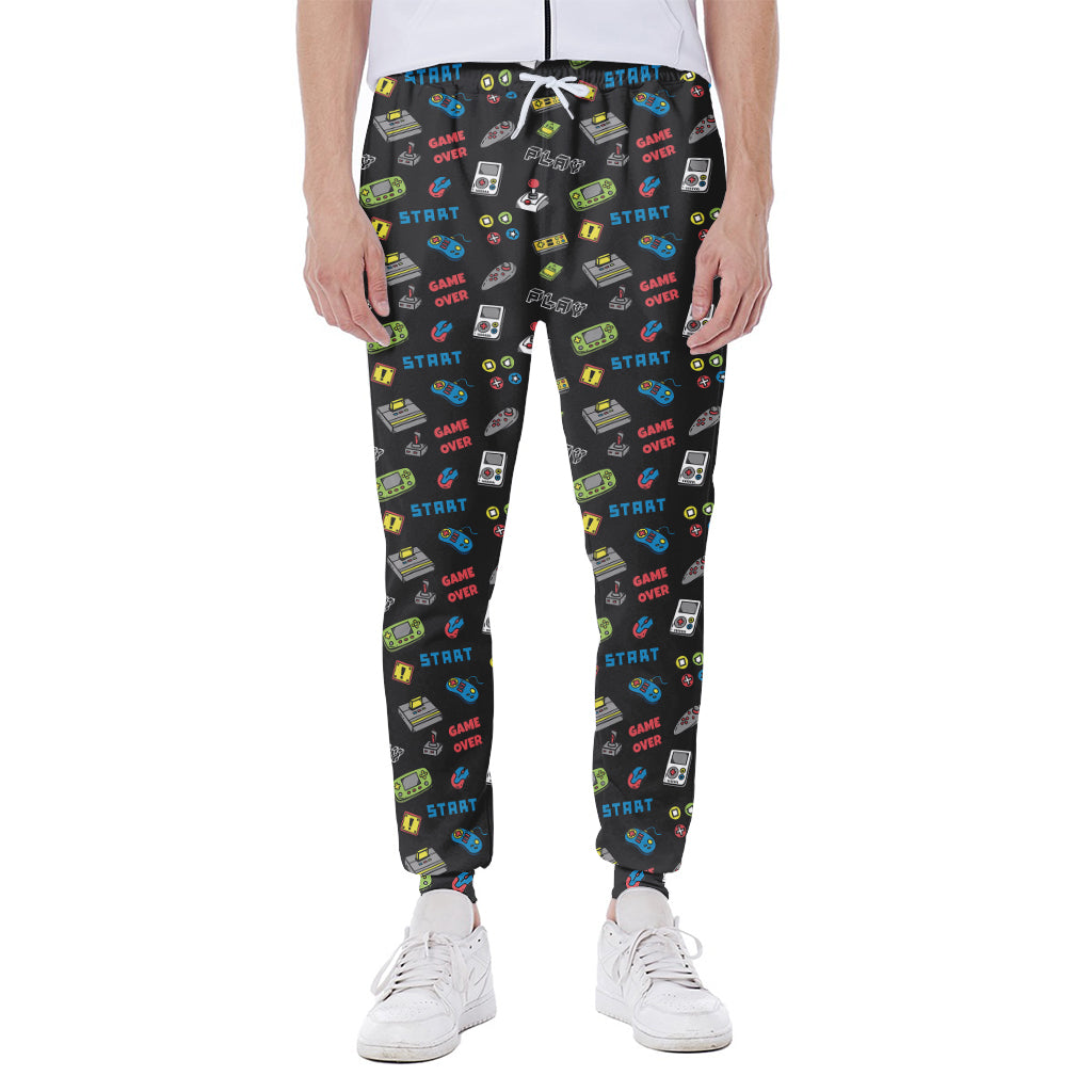 Video Game Gadgets Pattern Print Scuba Joggers