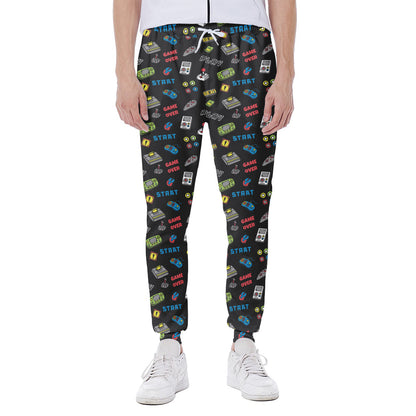 Video Game Gadgets Pattern Print Scuba Joggers