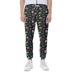 Video Game Gadgets Pattern Print Scuba Joggers